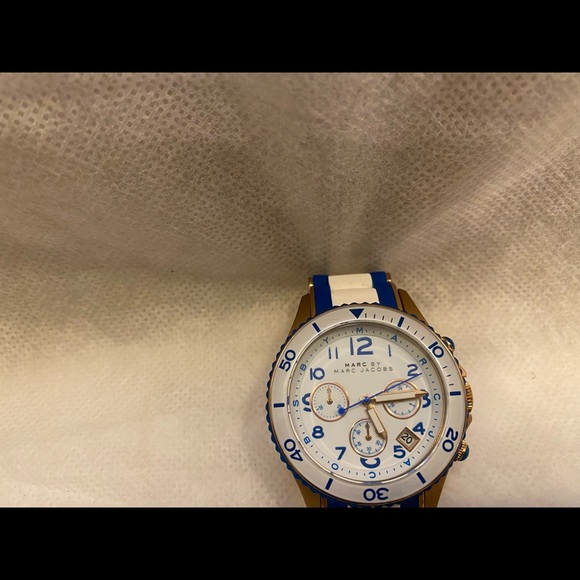 Marc by Marc Jacobs Blue & White Watch - Picture 2 of 6